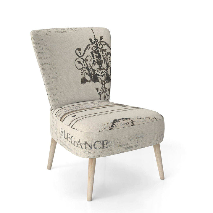 Paris Hotel Bathroom IV Traditional Accent Chair