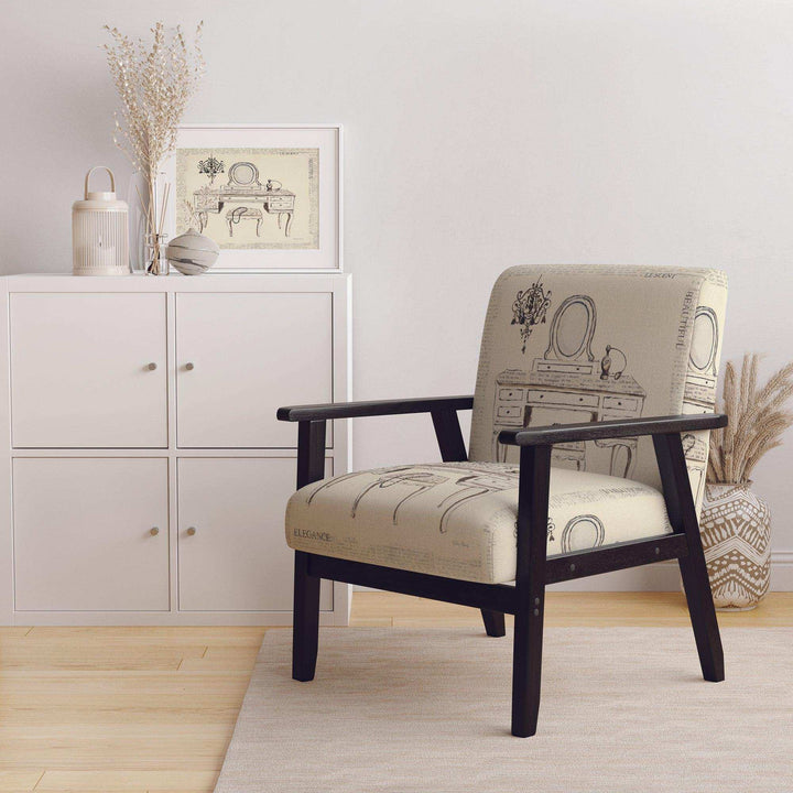 Paris Hotel Bathroom IV Traditional Accent Chair