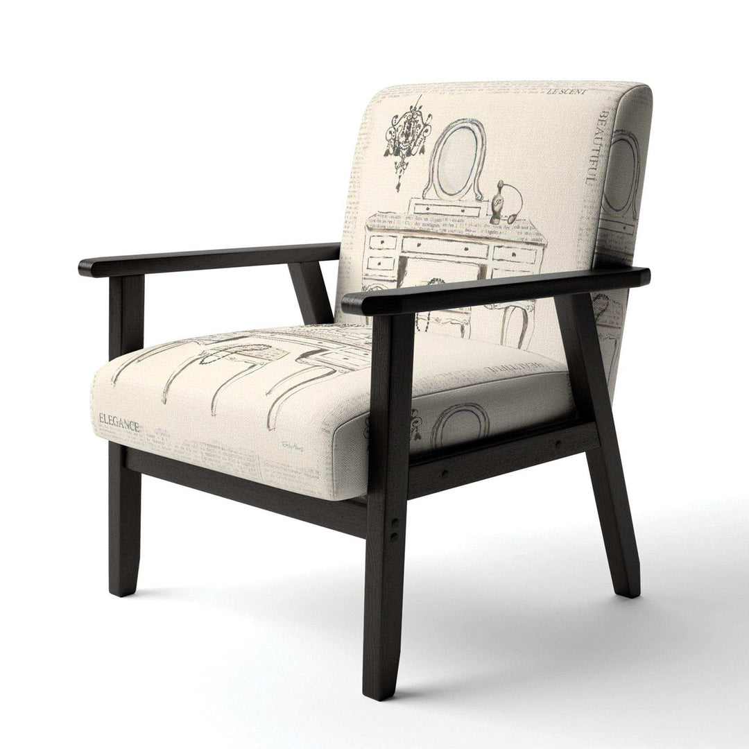 Paris Hotel Bathroom IV Traditional Accent Chair