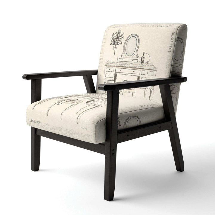 Paris Hotel Bathroom IV Traditional Accent Chair