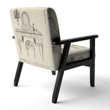 Paris Hotel Bathroom IV Traditional Accent Chair