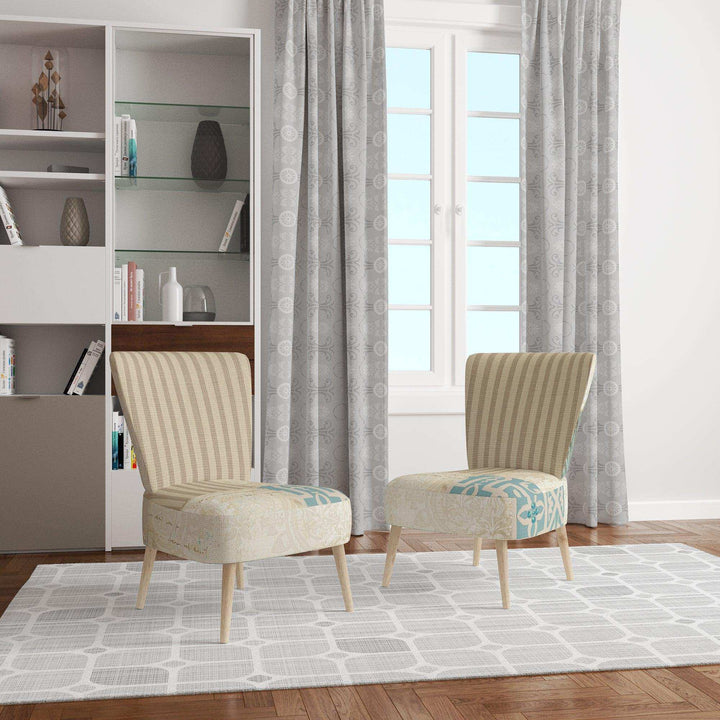 Beach Treasures Collage I Traditional Accent Chair