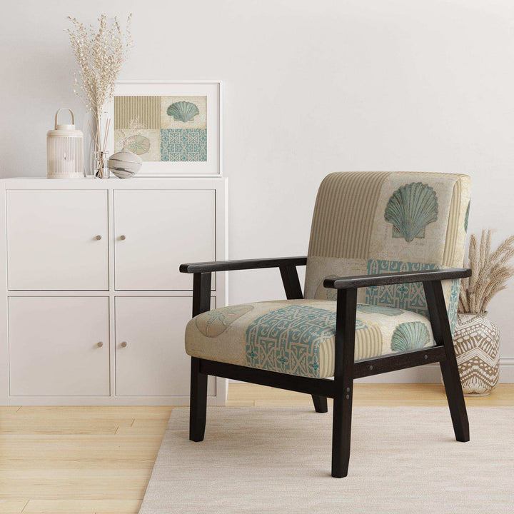 Beach Treasures Collage I Traditional Accent Chair