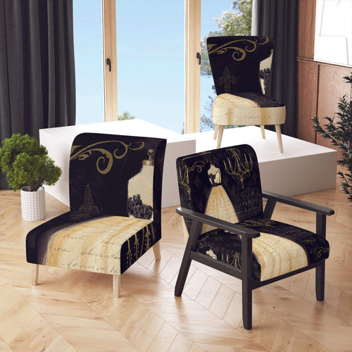 French chandeliers Couture III - Traditional Accent Chair