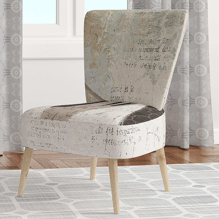 French Bird Flea Market Farmhouse Accent Chair