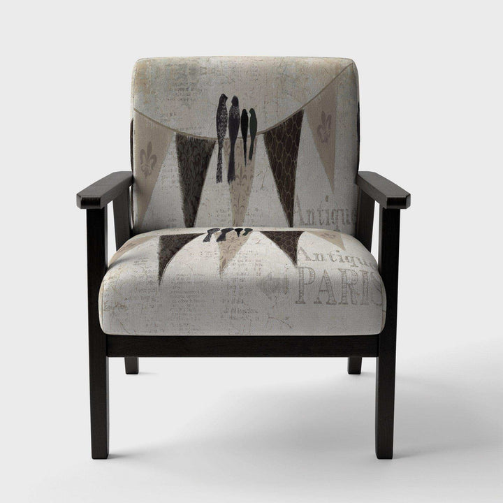 French Bird Flea Market Farmhouse Accent Chair