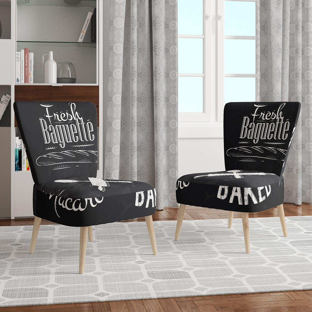 Bakery Characters Mid-Century Accent Chair