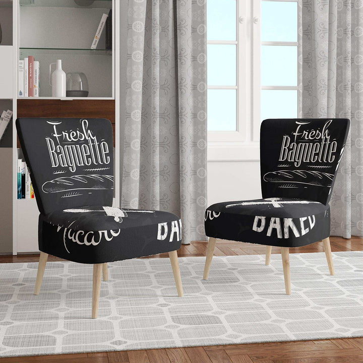 Bakery Characters Mid-Century Accent Chair