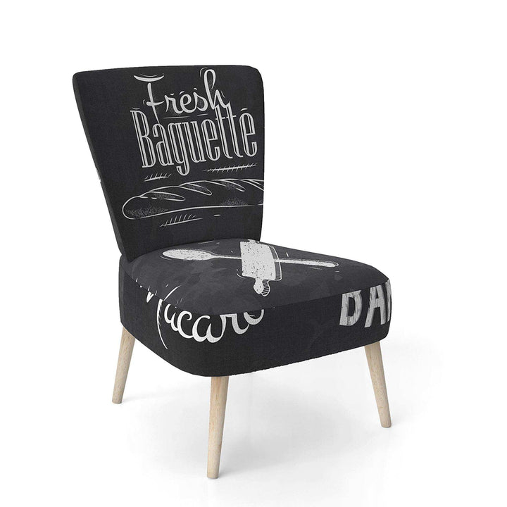 Bakery Characters Mid-Century Accent Chair