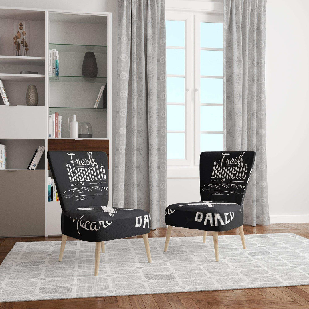 Bakery Characters Mid-Century Accent Chair