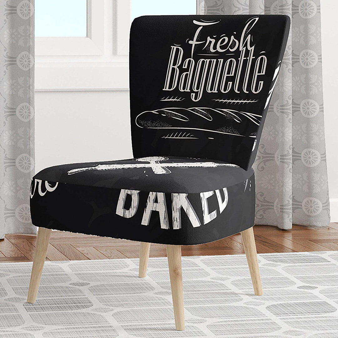 Bakery Characters Mid-Century Accent Chair