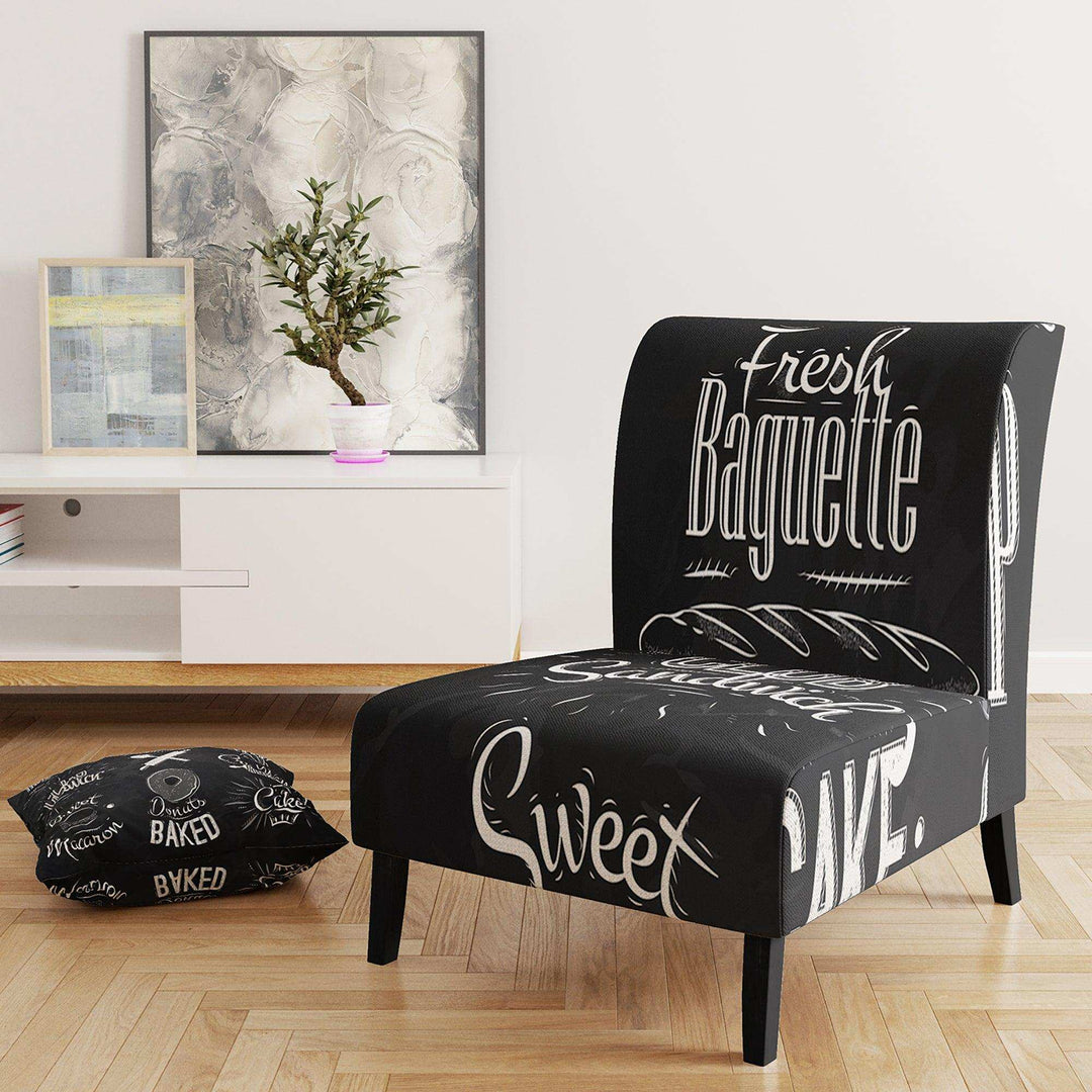 Bakery Characters Mid-Century Accent Chair