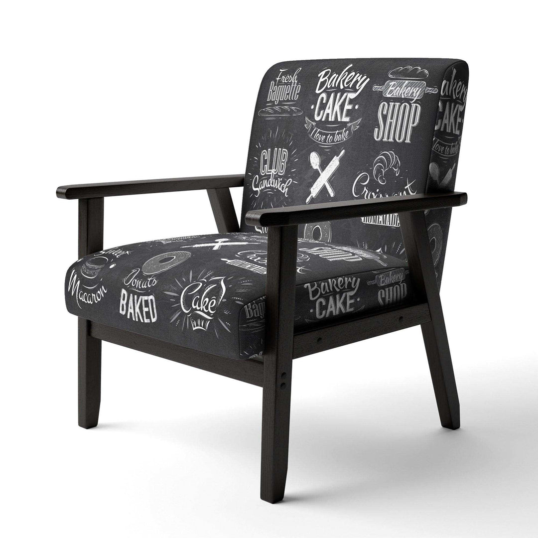 Bakery Characters Mid-Century Accent Chair