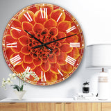 Abstract Orange Flower Design