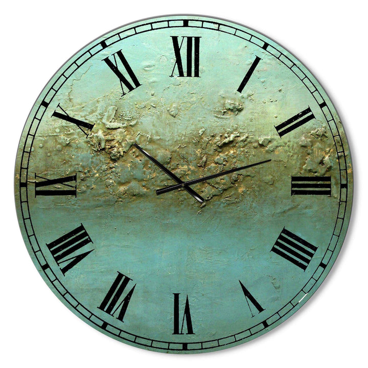 Ocean Dreams - Abstract Metal Wall Clock