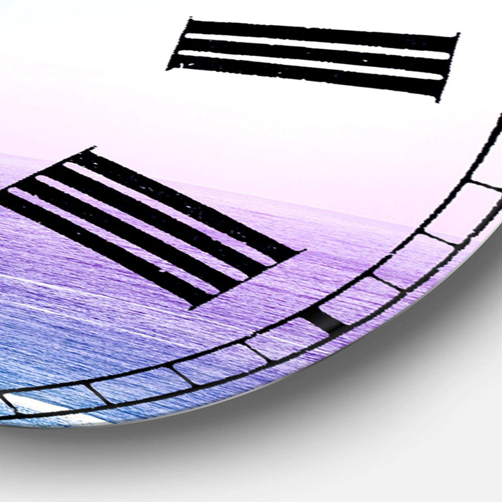 Ocean View - Beach Metal Wall Clock