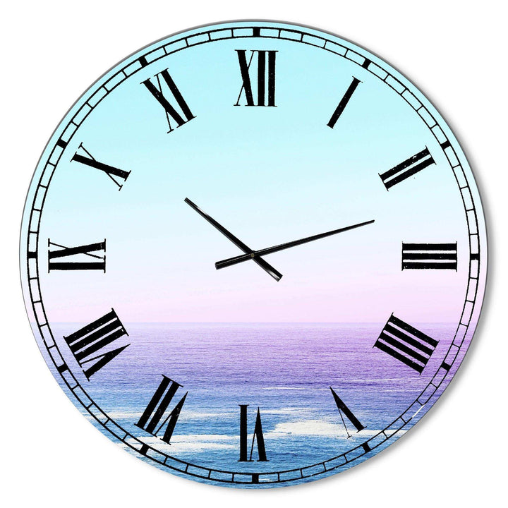 Ocean View - Beach Metal Wall Clock