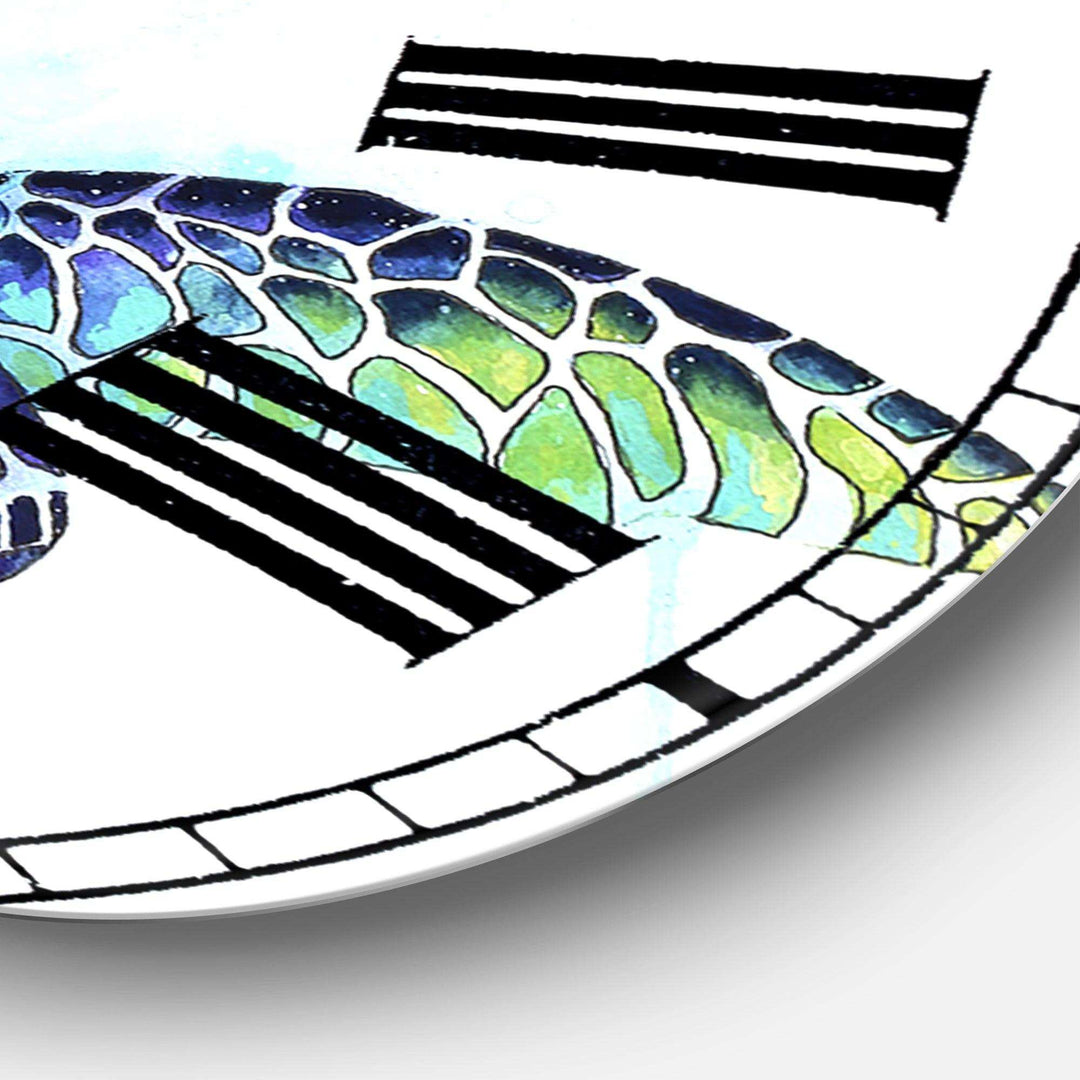 Sea Turtle - Animals Metal Wall Clock