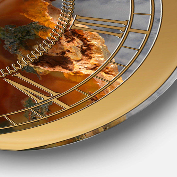 Mineral Slice XV - Quote And Saying Metal Wall Clock