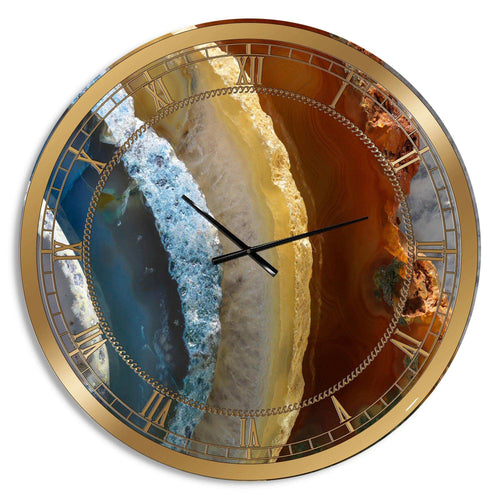 Mineral Slice XV - Quote And Saying Metal Wall Clock