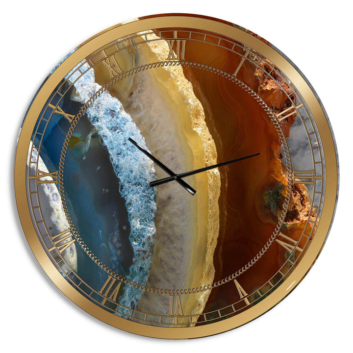 Mineral Slice XV - Quote And Saying Metal Wall Clock