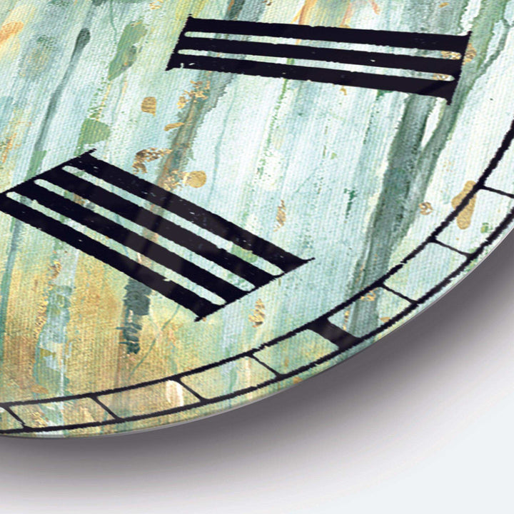 The birch Forest II - Abstract Metal Wall Clock