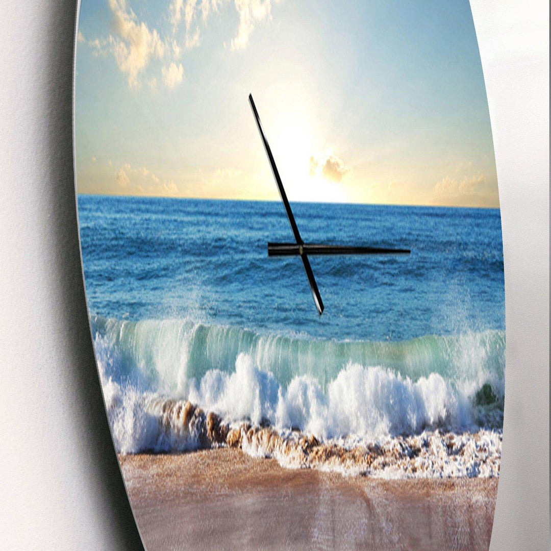 Sea Sunset - Sea &amp; Shore Metal Wall Clock