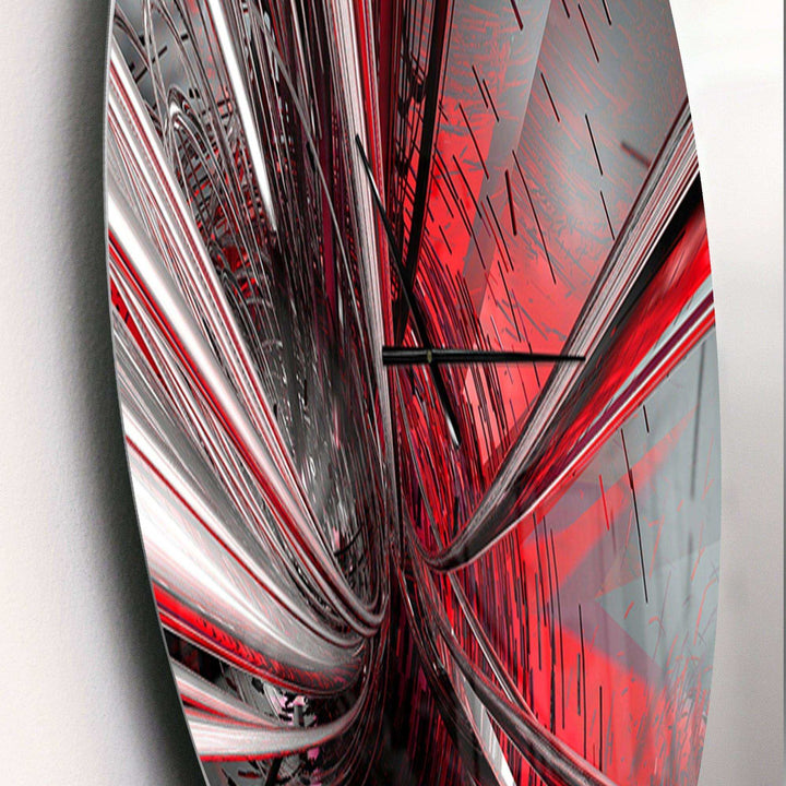 Fractal Deep into Middle - Abstract Metal Wall Clock