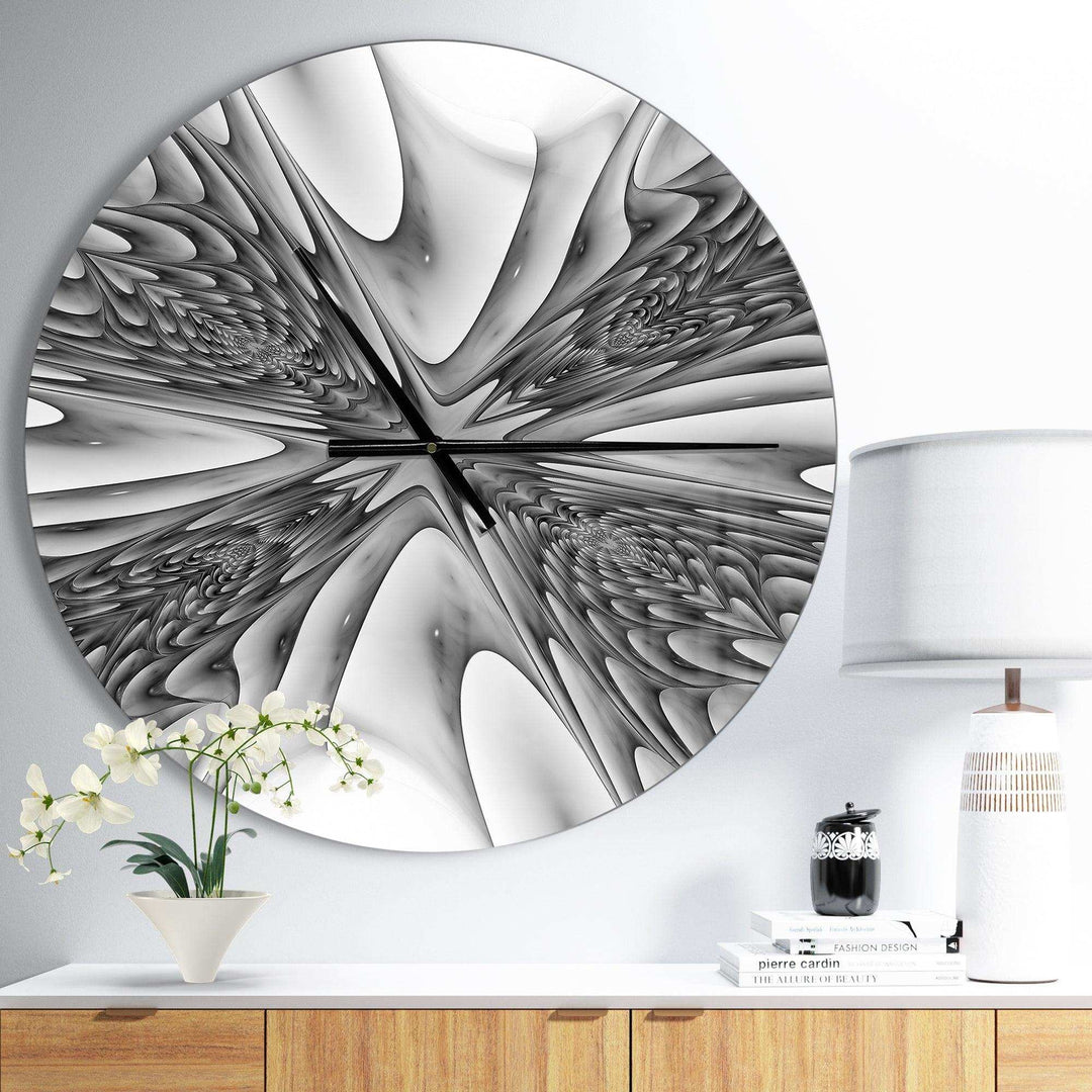 Fractal Magical Depth - Abstract Metal Wall Clock