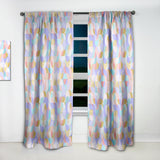Drop-Shaped Twists & Pattern of Undulating Geometric Forms' Modern Curtain Panel