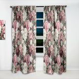 Floral Pattern with Peonies' Bohemian & Eclectic Curtain Panel