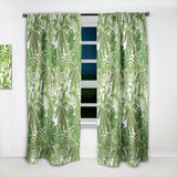 Exotic Pattern with Tropical Leaves' Tropical Curtain Panel
