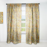 Flower Pattern Botanic Texture' Modern & Contemporary Curtain Panel