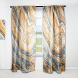 Segment Layers of Marbled Rock' Traditional Curtain Panel
