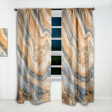 Segment Layers of Marbled Rock' Traditional Curtain Panel