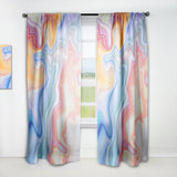Marbled Colours in Blue, Green and Red' Modern & Contemporary Curtain Panel