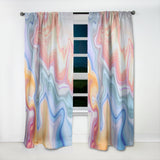 Marbled Colours in Blue, Green and Red' Modern & Contemporary Curtain Panel