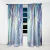 Marbled Colours in Shades of Turquoise and Purple' Modern & Contemporary Curtain Panel