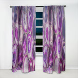 Violet Agate geode' Mid-Century Modern Curtain Panel