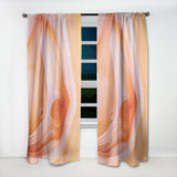 Mineral Orange Agate' Mid-Century Modern Curtain Panel
