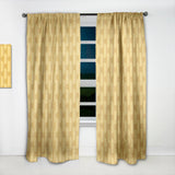 Golden Geometric I' Mid-Century Modern Curtain Panel