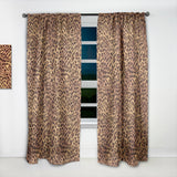 Leopard Fur Safari III' Mid-Century Modern Curtain Panel