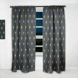 Golden Heart Design' Mid-Century Modern Curtain Panel