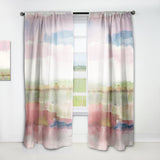 Influence of Line and Color Gold Bright' Shabby Chic Curtain Panel