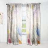 Spring Minimalist Confetti I' Modern & Contemporary Curtain Panel