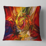 Illusions of Stained Glass - Abstract Throw Pillow