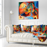 Music and Rhythm - Abstract Throw Pillow