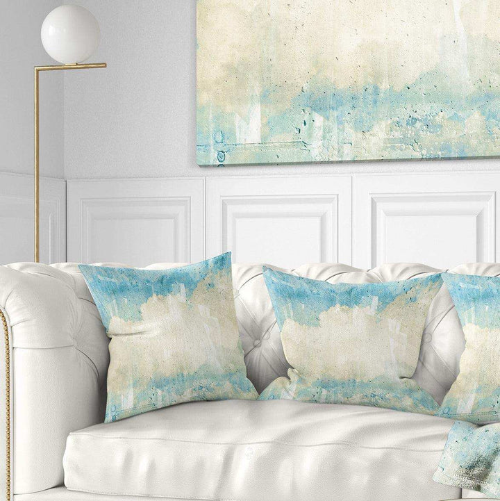 Sky on Wall Texture - Abstract Throw Pillow