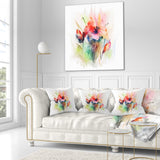 Floral Watercolor Illustration - Abstract Floral Throw Pillow