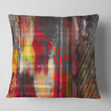 Red Decorative Design - Abstract Throw Pillow